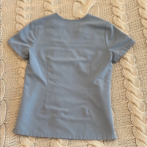 Figs Dusty Blue Scrub Top - Picture 3 of 3